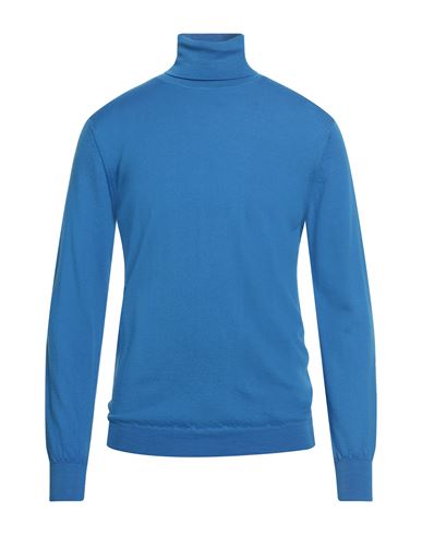 Liu •jo Man Man Turtleneck Azure Size Xxl Virgin Wool