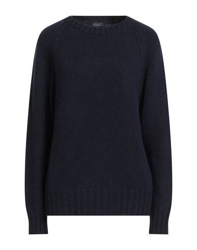 Aragona Woman Sweater Navy Size 12 Cashmere In Black