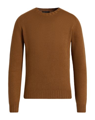 Aragona Man Sweater Brown Size 42 Wool, Cashmere In Brown
