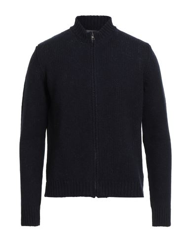 Aragona Man Cardigan Midnight Blue Size 44 Baby Alpaca Wool, Merino Wool In Blue