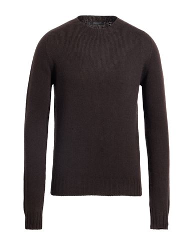 Aragona Man Sweater Dark Brown Size 42 Wool, Cashmere In Brown