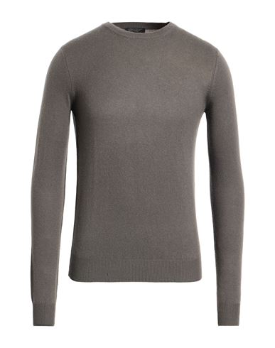 Aragona Man Sweater Gunmetal Size 40 Virgin Wool, Cashmere In Brown