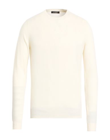 Aragona Man Sweater White Size 42 Virgin Wool, Cashmere In Gray