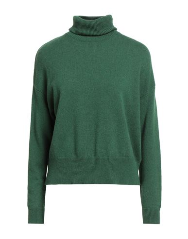 Aragona Woman Turtleneck Green Size 8 Cashmere