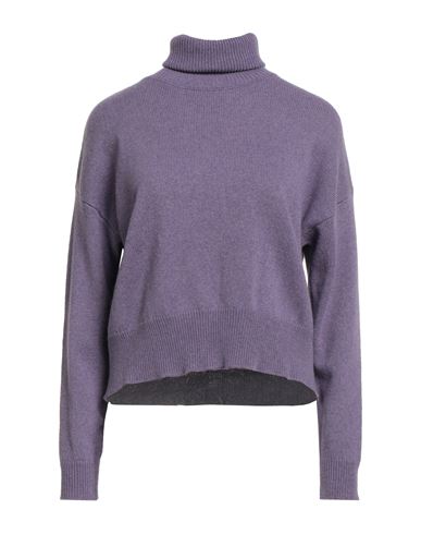 Aragona Woman Turtleneck Lilac Size 6 Cashmere In Purple