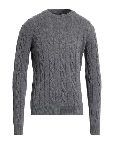 Aragona Man Sweater Grey Size 40 Cashmere In Gray