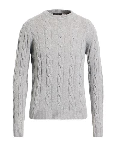 Aragona Man Sweater Light Grey Size 42 Cashmere In Gray