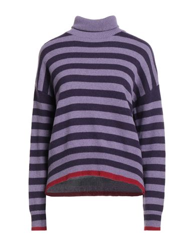 Aragona Woman Turtleneck Lilac Size 8 Cashmere In Purple