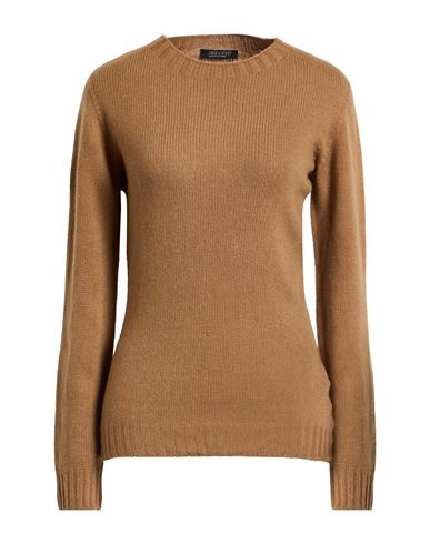 Aragona Woman Sweater Camel Size 10 Wool, Cashmere In Brown