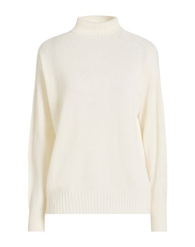 Aragona Woman Turtleneck Cream Size 8 Cashmere In White