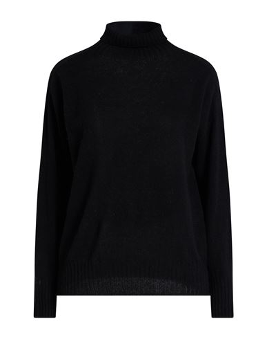 Aragona Woman Turtleneck Black Size 8 Cashmere In Black
