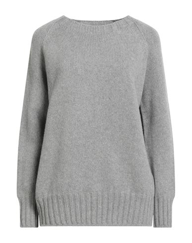 Aragona Woman Sweater Grey Size 10 Cashmere In Gray