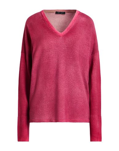 Aragona Woman Sweater Garnet Size 8 Merino Wool In Pink