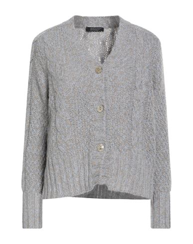 Aragona Woman Cardigan Sky Blue Size 8 Baby Alpaca Wool, Merino Wool