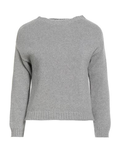 Aragona Woman Sweater Grey Size 6 Cashmere In Gray