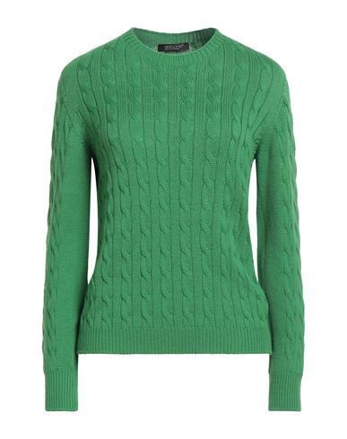 Aragona Woman Sweater Green Size 8 Merino Wool