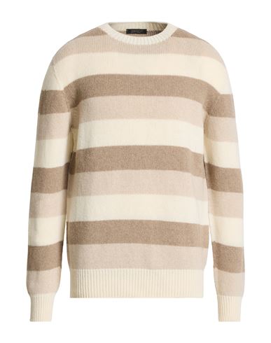 Aragona Man Sweater Ivory Size 44 Cashmere In Multi