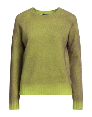 Aragona Woman Sweater Lime Green Size 6 Wool, Cashmere