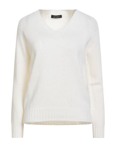 Aragona Woman Sweater Ivory Size 8 Wool, Cashmere In White