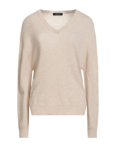 Aragona Woman Sweater Beige Size 10 Cashmere In Sand