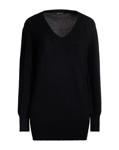 Aragona Woman Sweater Black Size 8 Wool In Black