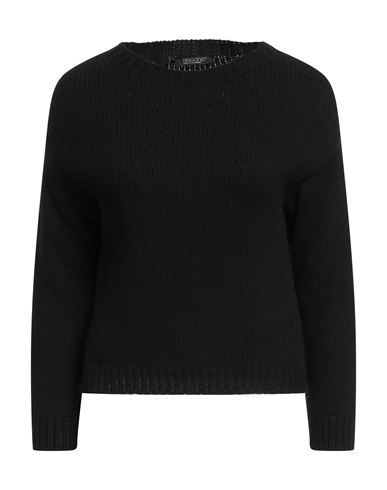Aragona Woman Sweater Black Size 8 Cashmere