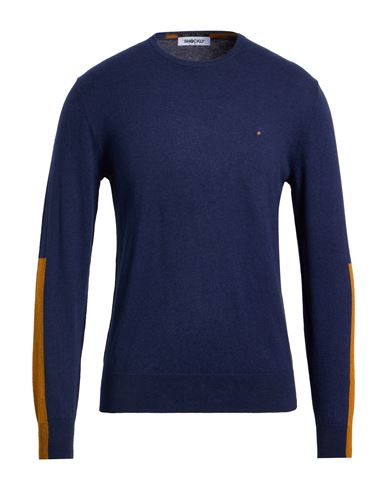 Shockly Man Sweater Navy Size 36 Cotton, Cashmere In Blue