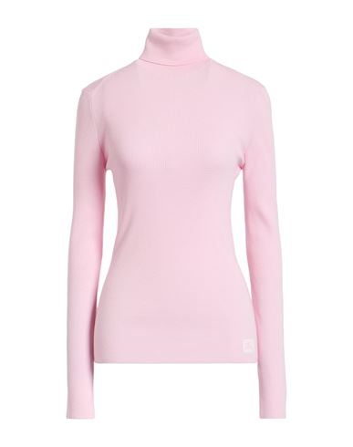 Burberry Woman Turtleneck Pink Size S Wool, Polyester In Pink
