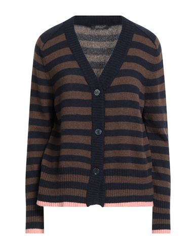 Aragona Woman Cardigan Navy Size 4 Cashmere In Blue