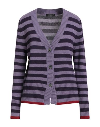 Aragona Woman Cardigan Purple Size 8 Cashmere