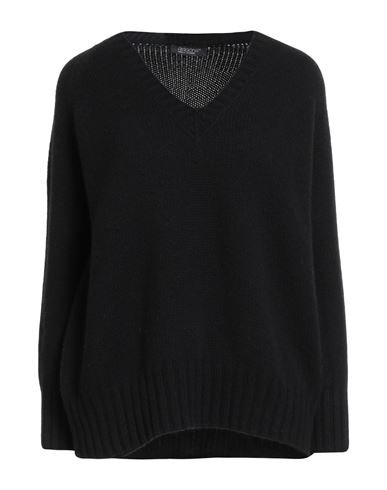 Aragona Woman Sweater Black Size 8 Cashmere