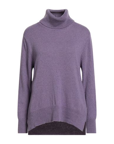 Aragona Woman Turtleneck Lilac Size 8 Cashmere In Purple
