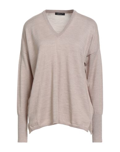 Aragona Woman Sweater Beige Size 8 Merino Wool In Sand