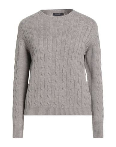 Aragona Woman Sweater Taupe Size 8 Merino Wool In Gray