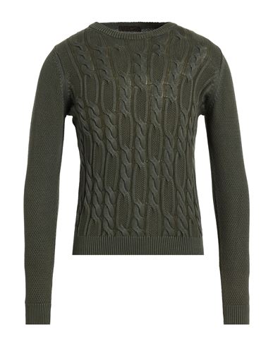 Keen 61 Man Sweater Military Green Size 3xl Cotton, Modal In Gray