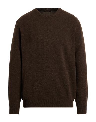 Keen 61 Man Sweater Dark Brown Size 3xl Wool, Polyamide In Brown