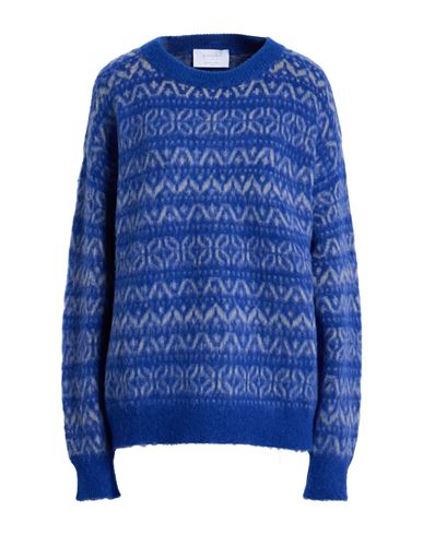 Daniele Fiesoli Woman Sweater Blue Size S Wool, Polyamide, Elastane In Blue