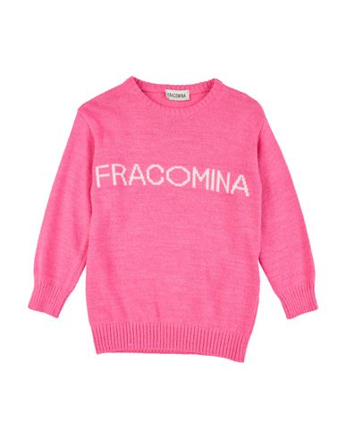 Fracomina Mini Toddler Girl Sweater Fuchsia Size 6 Acrylic, Wool, Viscose, Alpaca Wool In Pink