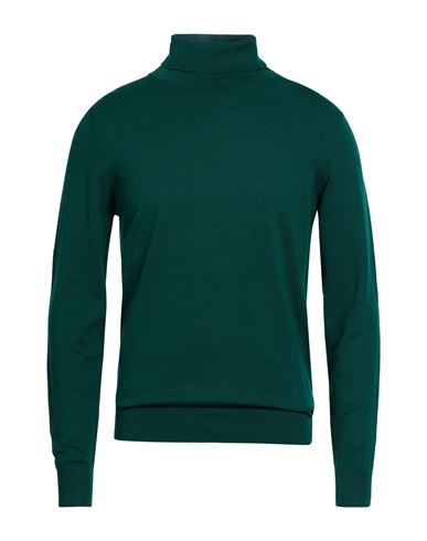 Why Not Brand Man Turtleneck Dark Green Size L Viscose, Nylon In Green