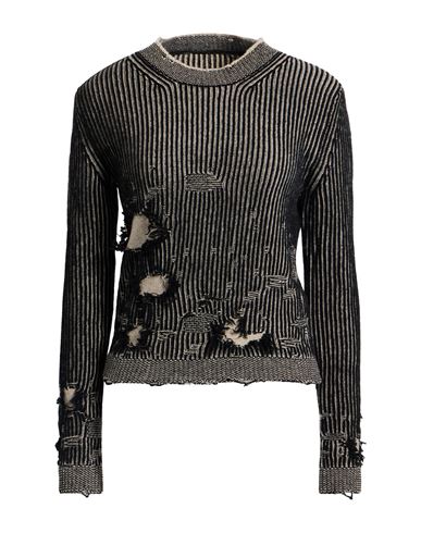 Mm6 Maison Margiela Woman Sweater Black Size L Wool, Polyamide In Black