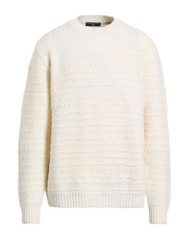 Daniele Alessandrini Man Sweater White Size L Merino Wool, Polyamide, Cashmere In White