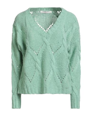 Kartika Knit Woman Sweater Light Green Size S Acrylic, Polyamide, Alpaca Wool In Green