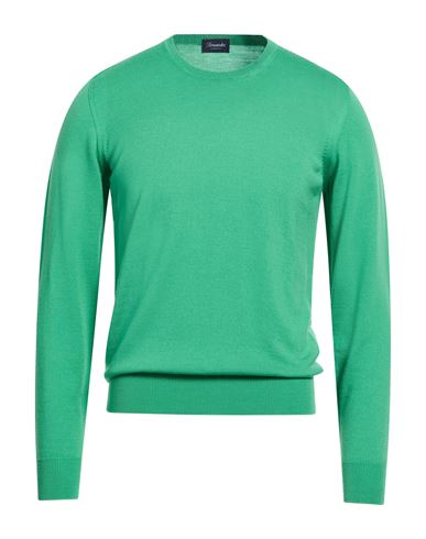 Drumohr Man Sweater Light Green Size 38 Merino Wool In Green