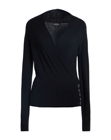 Emporio Armani Woman Sweater Black Size L Polyamide, Viscose, Cashmere In Black