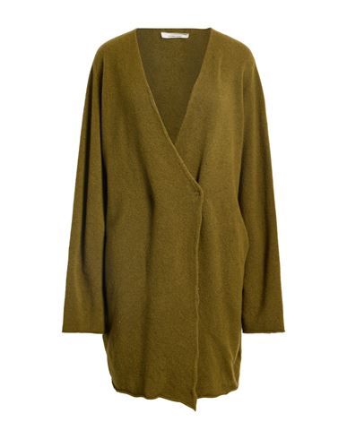 Liviana Conti Woman Cardigan Military Green Size 10 Virgin Wool, Polyamide, Elastane In Green