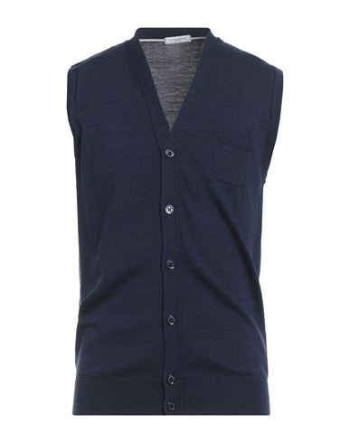 Paolo Pecora Man Cardigan Navy Size M Wool
