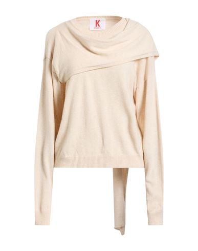 Kontatto Woman Sweater Ivory Size Onesize Polyamide, Wool, Viscose, Cashmere In Neutral