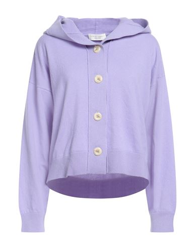 Filippo De Laurentiis Woman Cardigan Lilac Size Xl Cashmere In Purple