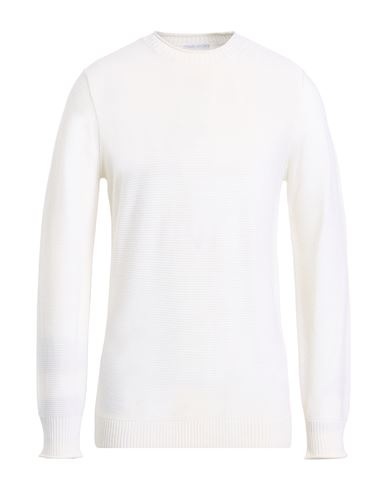 Manipur Cashmere Man Sweater Ivory Size 42 Wool In White