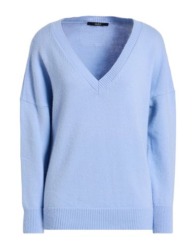 Carla G. Woman Sweater Light Blue Size 6 Polyacrylic, Alpaca Wool, Polyamide, Polyester In Blue